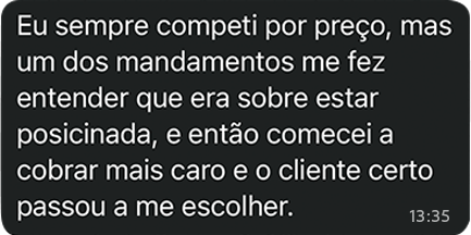 Depoimento — Veterinária